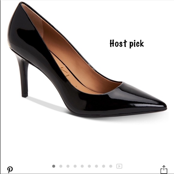 Calvin Klein Shoes - Calvin Klein Gayle Black Patent Pointed Toe Pump